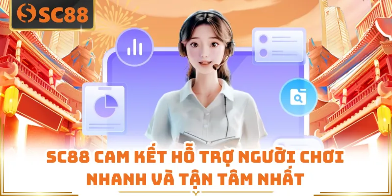 SC88 cam kết hỗ trợ người chơi nhanh và tận tâm nhất